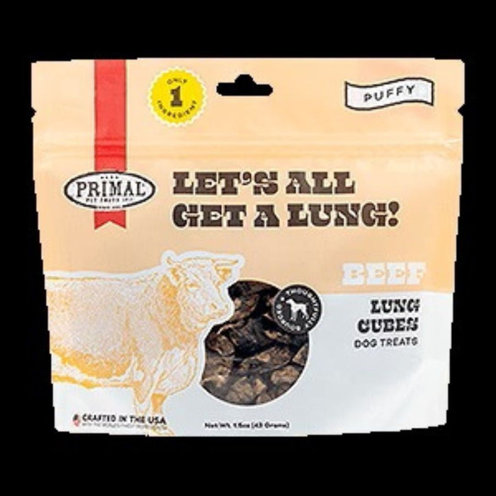 Primal Dog Lets Get Lung Beef 1.5oz. - Petsplace.store