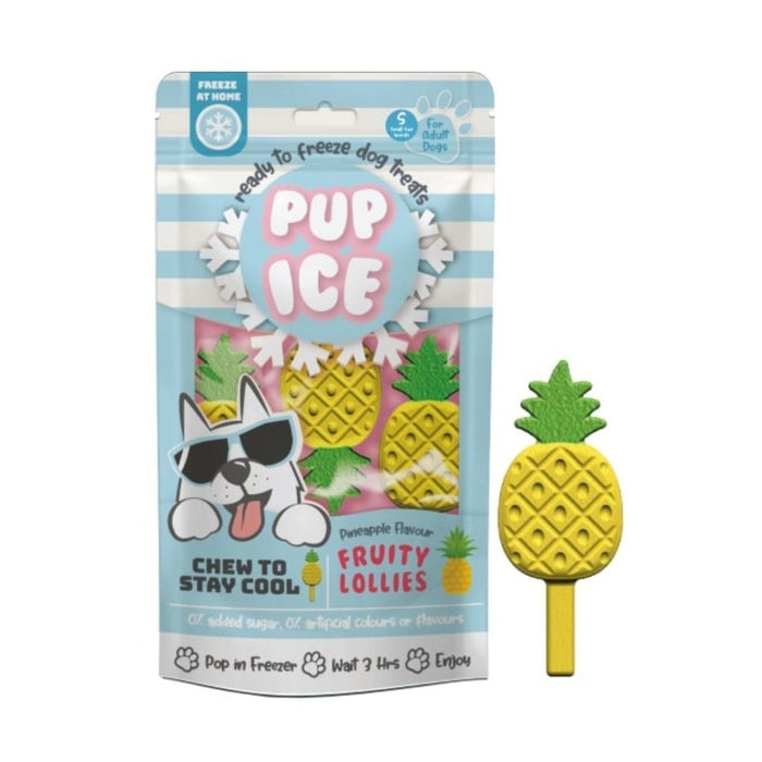 Pup Ice Fruity Lollies Pineapple 3 Pk - Petsplace.store