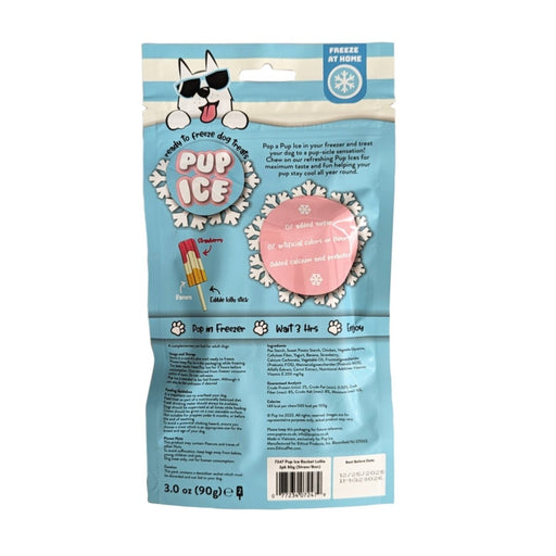 Pup Ice Rocket Lollies Strawberry/Banana 2 Pk - Petsplace.store