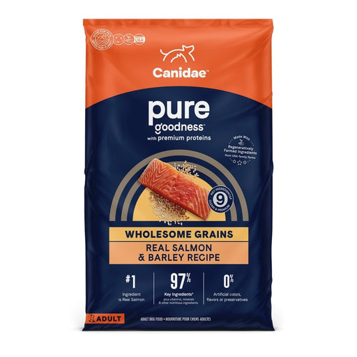 Pure Dog Food with Wholesome Grains Salmon/Barley 4 Lb - Petsplace.store