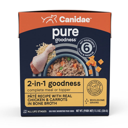 Pure Goodness 2 - In - 1 Bone Broth Meal/Topper Chicken/Carrots 11.5oz. - Petsplace.store