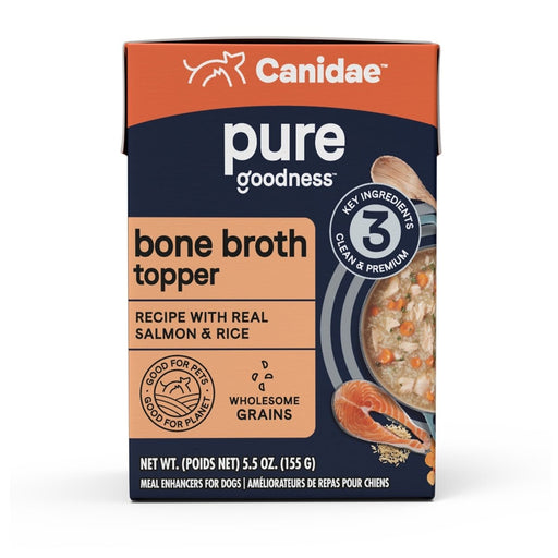 Pure Goodness Bone Broth Topper Salmon/Rice 5.5oz. - Petsplace.store