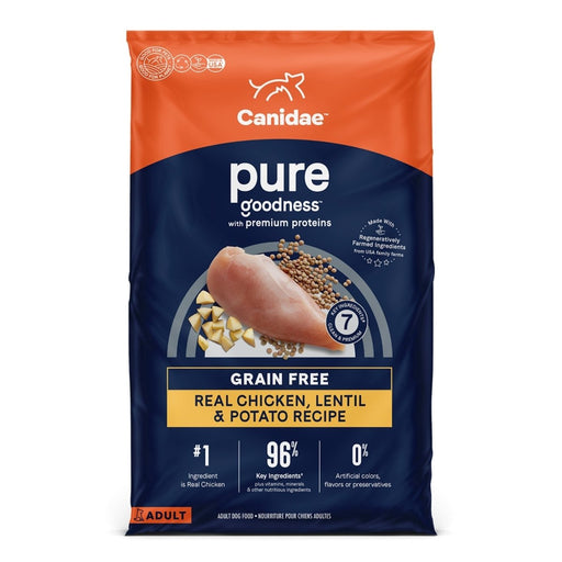 Pure Grain Free Dog Food Chicken/Lentil/Pea 22 Lb - Petsplace.store