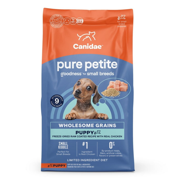 Pure Petite Puppy Food with Wholesome Grains Chicken 4 Lb - Petsplace.store