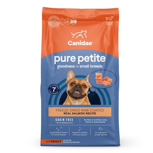 Pure Petite Small Breed Raw Coated Grain Free Dog Food Fresh Salmon 4 Lb - Petsplace.store