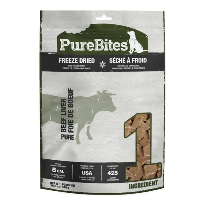 Purebites Freeze Dried Dog Treats Beef Liver 16.6oz. - Petsplace.store