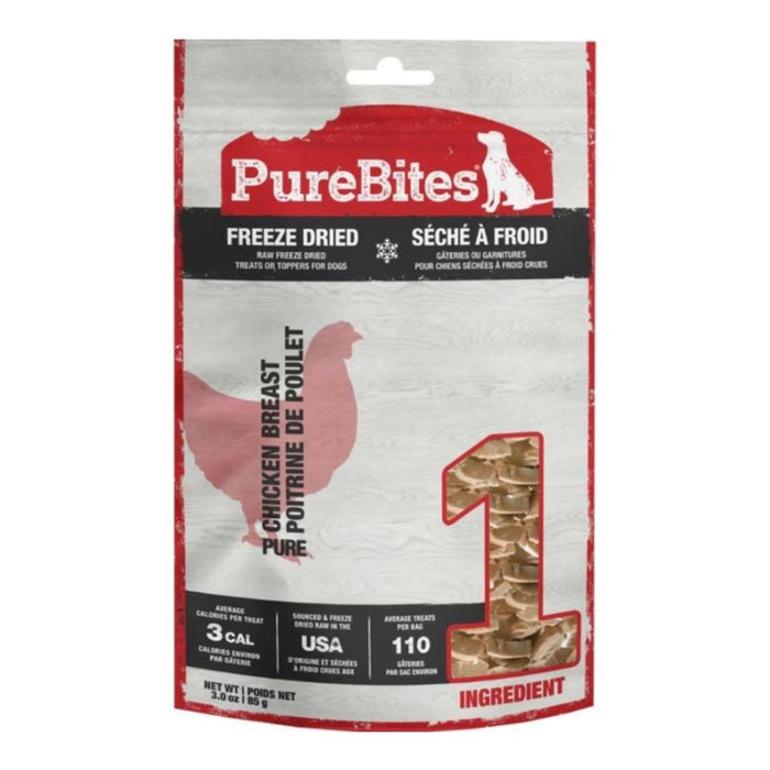 Purebites Freeze Dried Dog Treats Chicken Breast 3oz. - Petsplace.store