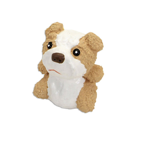 Rascals Latex Dog Toy Bulldog White, Tan 1ea/3 in - Petsplace.store