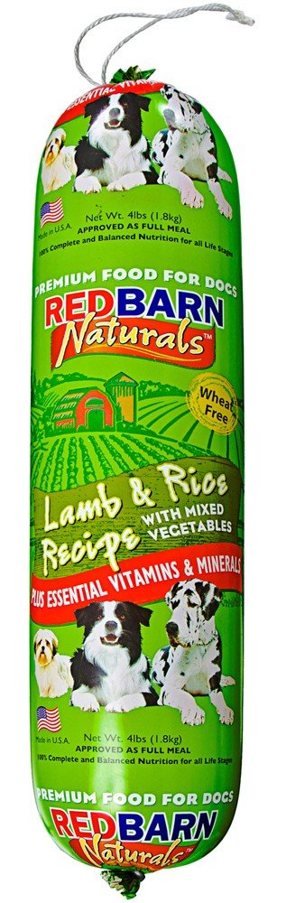 Redbarn Pet Products Dog Food Roll Lamb & Rice 1ea/4 lb - Petsplace.store