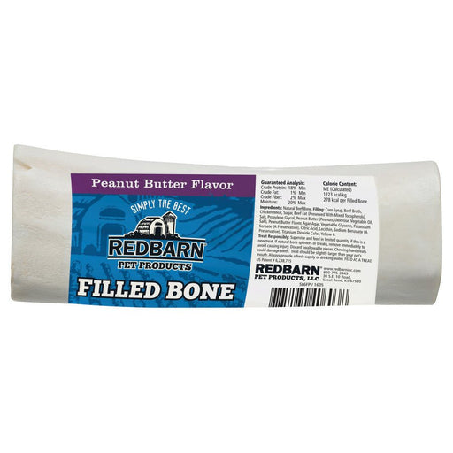 Redbarn Pet Products Filled Bone Dog Treat Peanut Butter 1ea/5 oz, LG - Petsplace.store