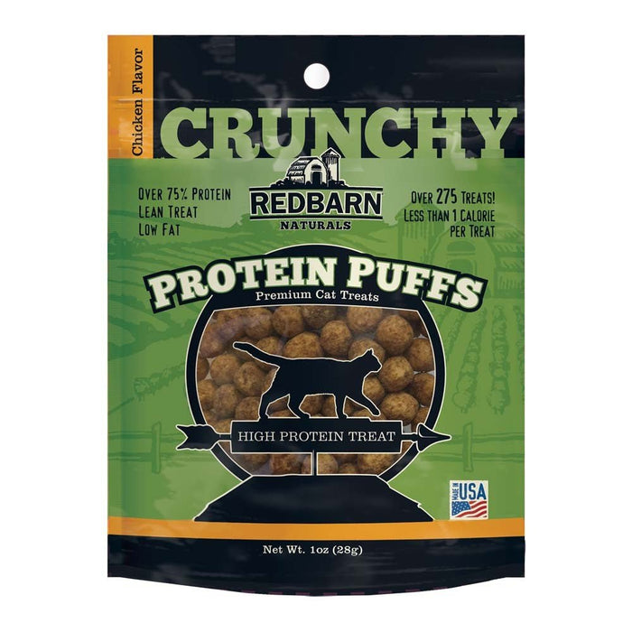 Redbarn Pet Products Protein Puffs Crunchy Cat Treats Chicken 1ea/1 oz - Petsplace.store