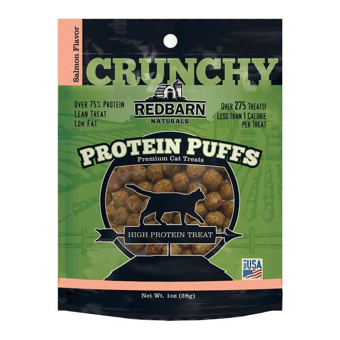 Redbarn Pet Products Protein Puffs Crunchy Cat Treats Salmon 1ea/1 oz - Petsplace.store