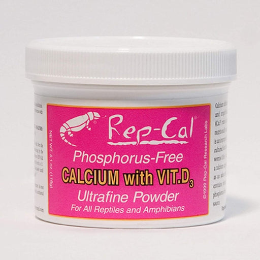 Rep - Cal Research Labs Phosphorous - Free Calcium with Vitamin D3 Ultrafine Powdered Supplement 1ea/3.3 oz - Petsplace.store