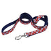 Ribbon Nylon Dog Leash Red 1ea/1 In X 6 ft - Petsplace.store