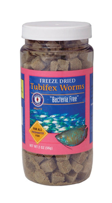 San Francisco Bay Brand Bacteria Free Tubifex Worms Freeze Dried Fish Food 56 g 1ea/2 oz - Petsplace.store