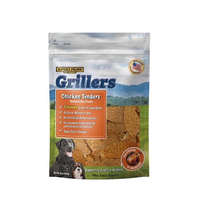 Savory Prime Girllers Jerky Tenders Dog Treats Chicken 1ea/8 oz - Petsplace.store