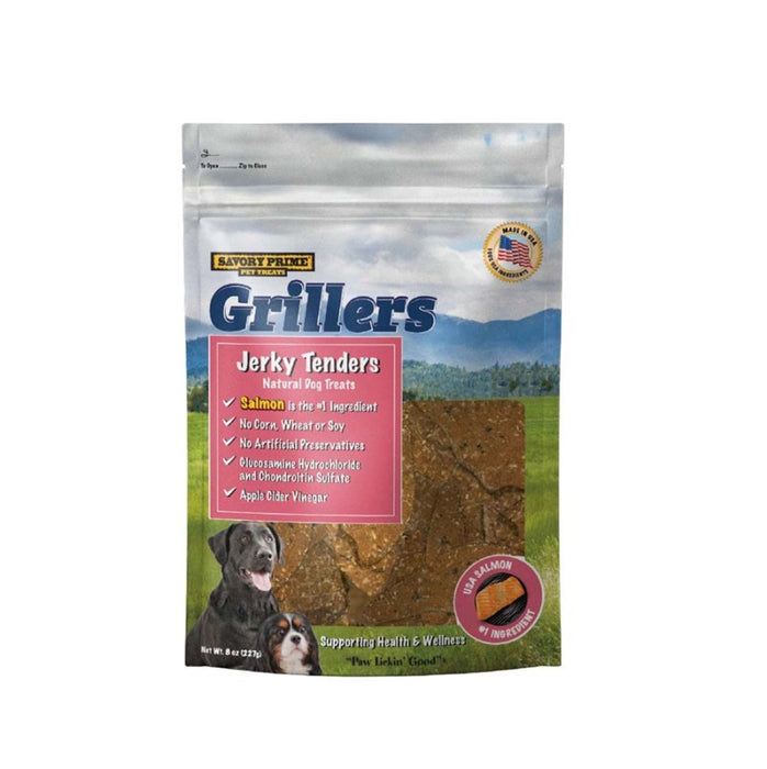 Savory Prime Girllers Jerky Tenders Dog Treats Salmon 1ea/8 oz - Petsplace.store