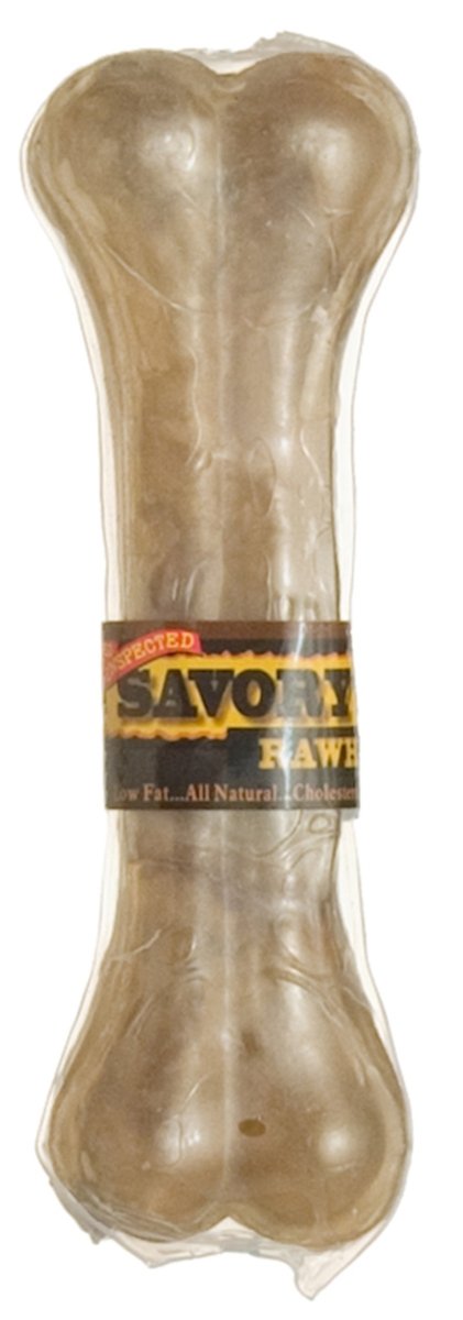 Savory Prime Pressed Rawhide Bones Bulk Natural 1ea/6.5 in - Petsplace.store