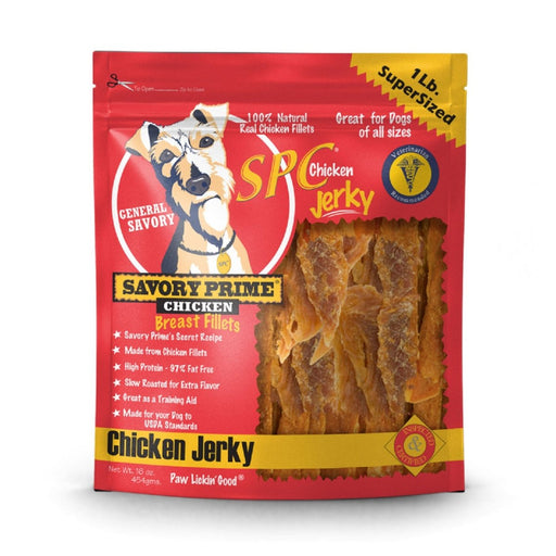 Savory Prime SPC Jerky Treats Chicken 1ea/16 oz - Petsplace.store