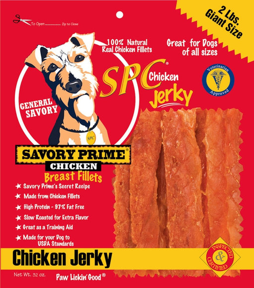 Savory Prime SPC Jerky Treats Chicken 1ea/32 oz - Petsplace.store