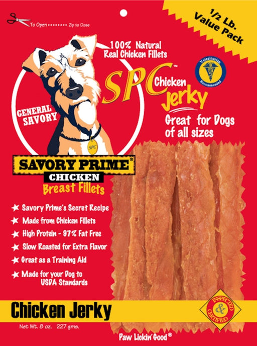 Savory Prime SPC Jerky Treats Chicken 1ea/8 oz - Petsplace.store