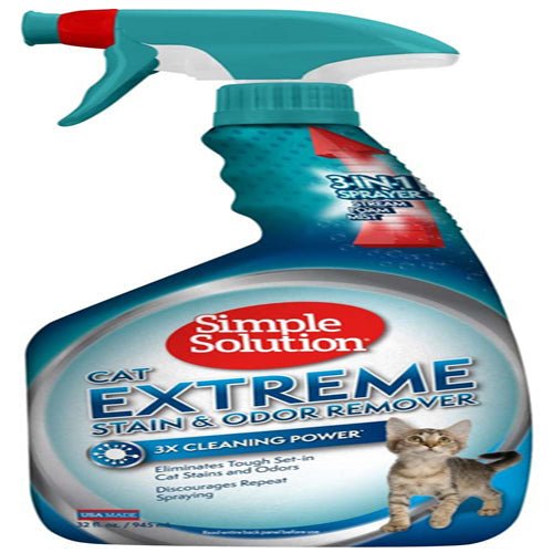 Simple Solution Extreme Cat Stain & Odor Remover Spray 1ea/32 fl oz - Petsplace.store