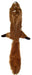 Skinneeez Forest Series Dog Toy Squirrel Brown 1ea/Regular - Petsplace.store