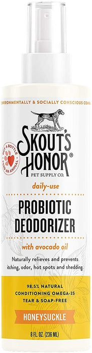 Skouts Honor Dog Probiotic Deodorizing Spray For Puppies 8oz. - Petsplace.store