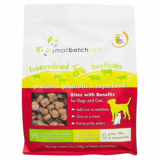 Small Batch Freeze Dried Beef Bites - 7oz. - Petsplace.store