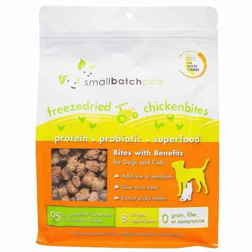 Small Batch Freeze Dried Chicken Bites - 7oz. - Petsplace.store