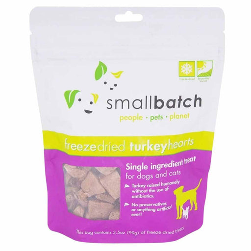 Small Batch Freeze Dried Turkey Hearts - 3.5oz. - Petsplace.store