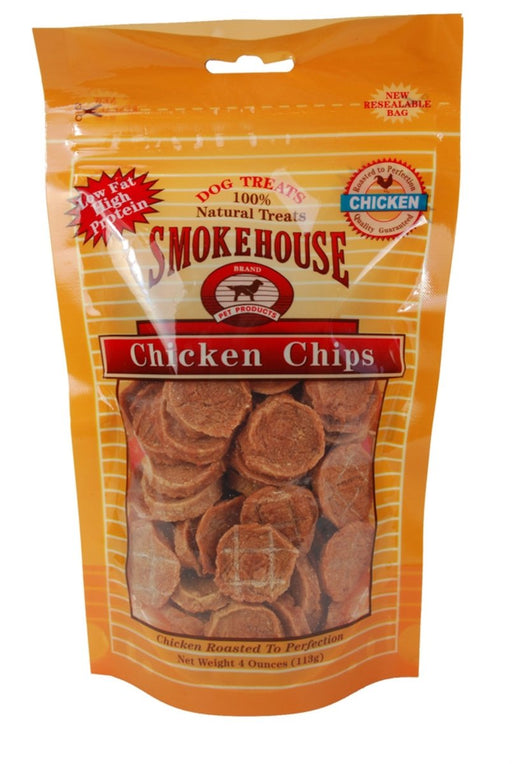 Smokehouse Chicken Chips Dog Treat 1ea/SM, 4 oz - Petsplace.store