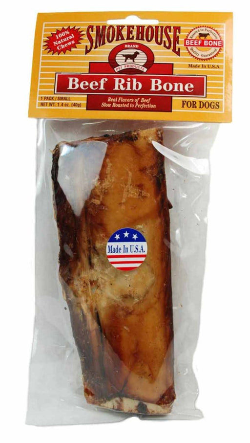 Smokehouse USA Made Beef Rib Bones 1ea/6 in, 1.4 oz - Petsplace.store