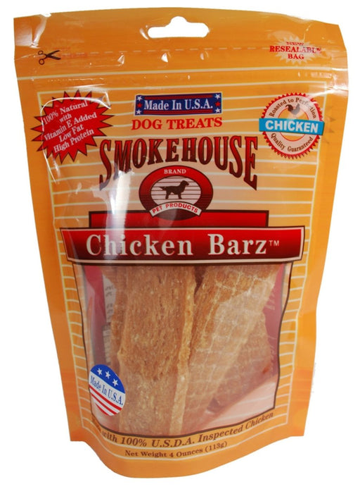 Smokehouse USA Made Chicken Barz Dog Treat 1ea/4 oz - Petsplace.store