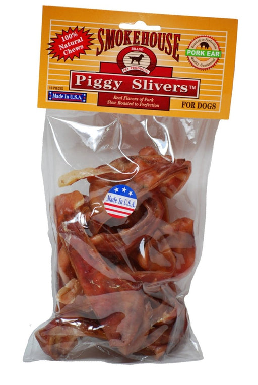 Smokehouse USA Made Piggy Slivers Dog Chew 1ea/10 pk - Petsplace.store