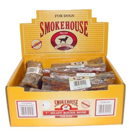 Smokehouse USA Made Round Bone 20ea/20 ct, 3 in - Petsplace.store