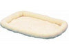 SnooZZy Sheepskin Bolster Kennel Dog Mat White 1ea/XL - Petsplace.store