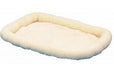 SnooZZy Sheepskin Bolster Kennel Dog Mat White 1ea/XL - Petsplace.store