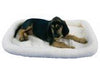 SnooZZy Sheepskin Bolster Kennel Dog Mat White 1ea/XS - Petsplace.store