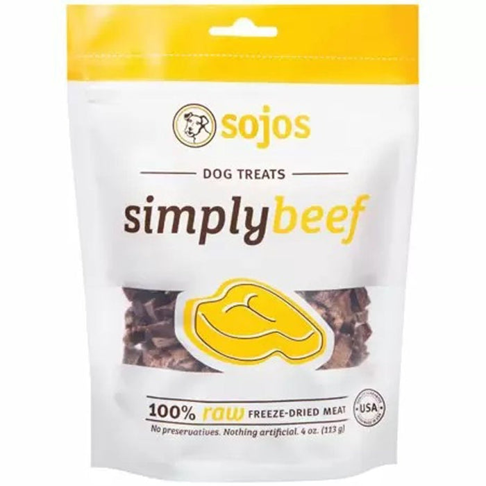 Sojos Dog Simply Beef Treat 4oz. - Petsplace.store