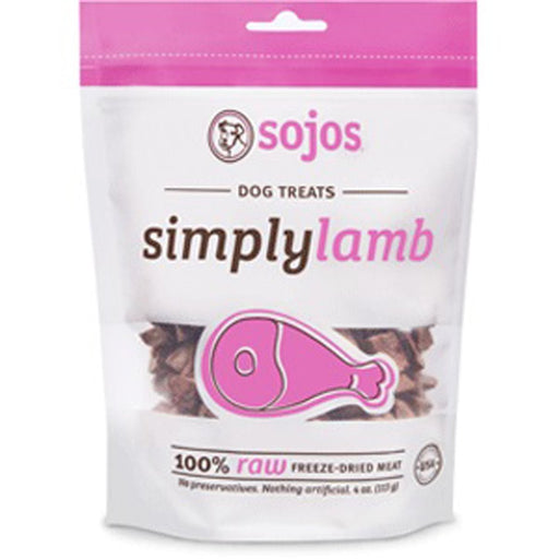 Sojos Dog Simply Lamb Treat 4oz. - Petsplace.store