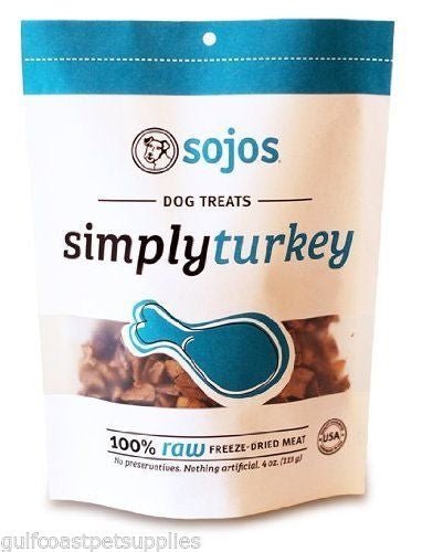 Sojos Dog Simply Turkey Treat 4 oz. - Petsplace.store