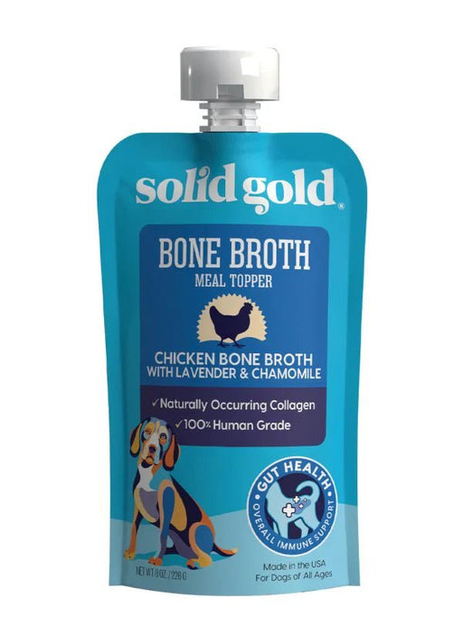 Solid Gold Dog Pouch Bone Broth Chicken 8oz. - Petsplace.store