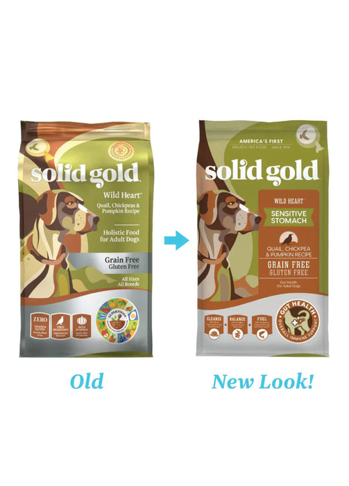 Solid Gold Dog Wild Heart Quail Grain Free 24Lb - Petsplace.store