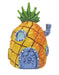 SpongeBob Pineapple Home Aquarium Ornament Orange, Grey, Green 1ea/2 in, Mini - Petsplace.store