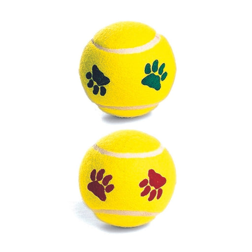 Spot 2.5” Paw Print Tennis Balls 2 - pack - Petsplace.store