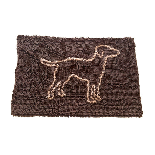 Spot 35” x 24” Brown Clean Paws Micro - fiber Mat - Petsplace.store