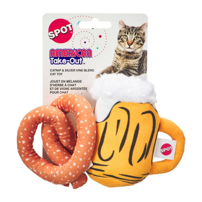 Spot American Take Out Cat Toy Assorted, 1ea/2 pk - Petsplace.store