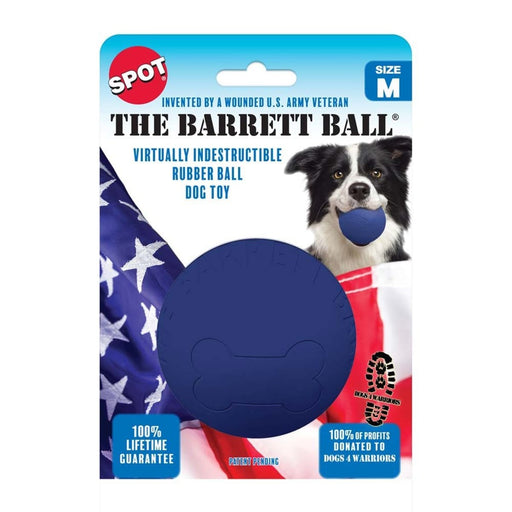 Spot Barrett Ball Dog Toy Blue, 1ea/4 in, MD - Petsplace.store