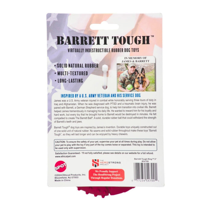 Spot Barrett Tough Ring Dog Toy 1ea/5 in - Petsplace.store